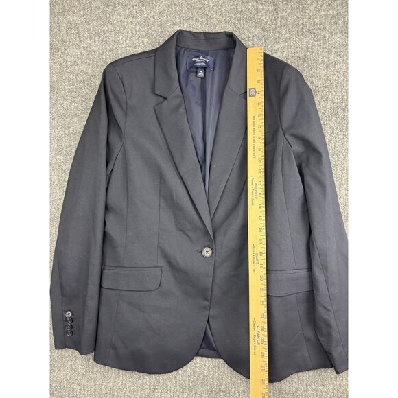 Lands End Blazer Womens 16 Navy Blue Classic Clothing Lined Button Career Work - Picture 3 of 8